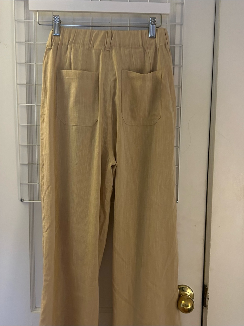 Halara High Waisted Straight Leg Casual Linen-Feel Pants with Pockets